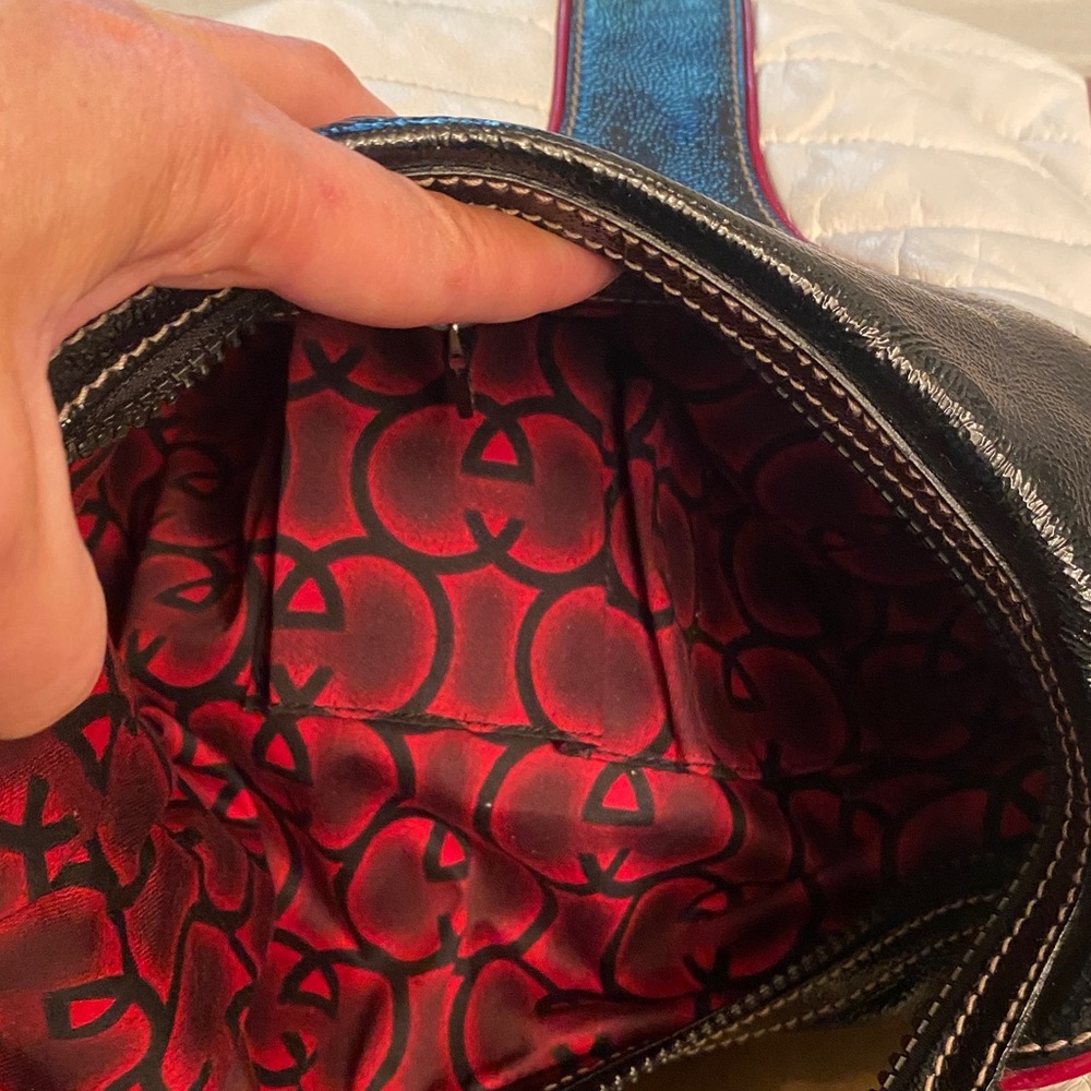 Vintage Gucci leather SNOW GLAM HOBO bag silver hardware  Red, White, and Black - Picture 11 of 15